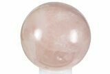 Polished Rose Quartz Sphere - Madagascar #260533-1